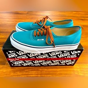 NWOT Vans Authentic Green/Blue - Men’s 6.5/Women’s 8